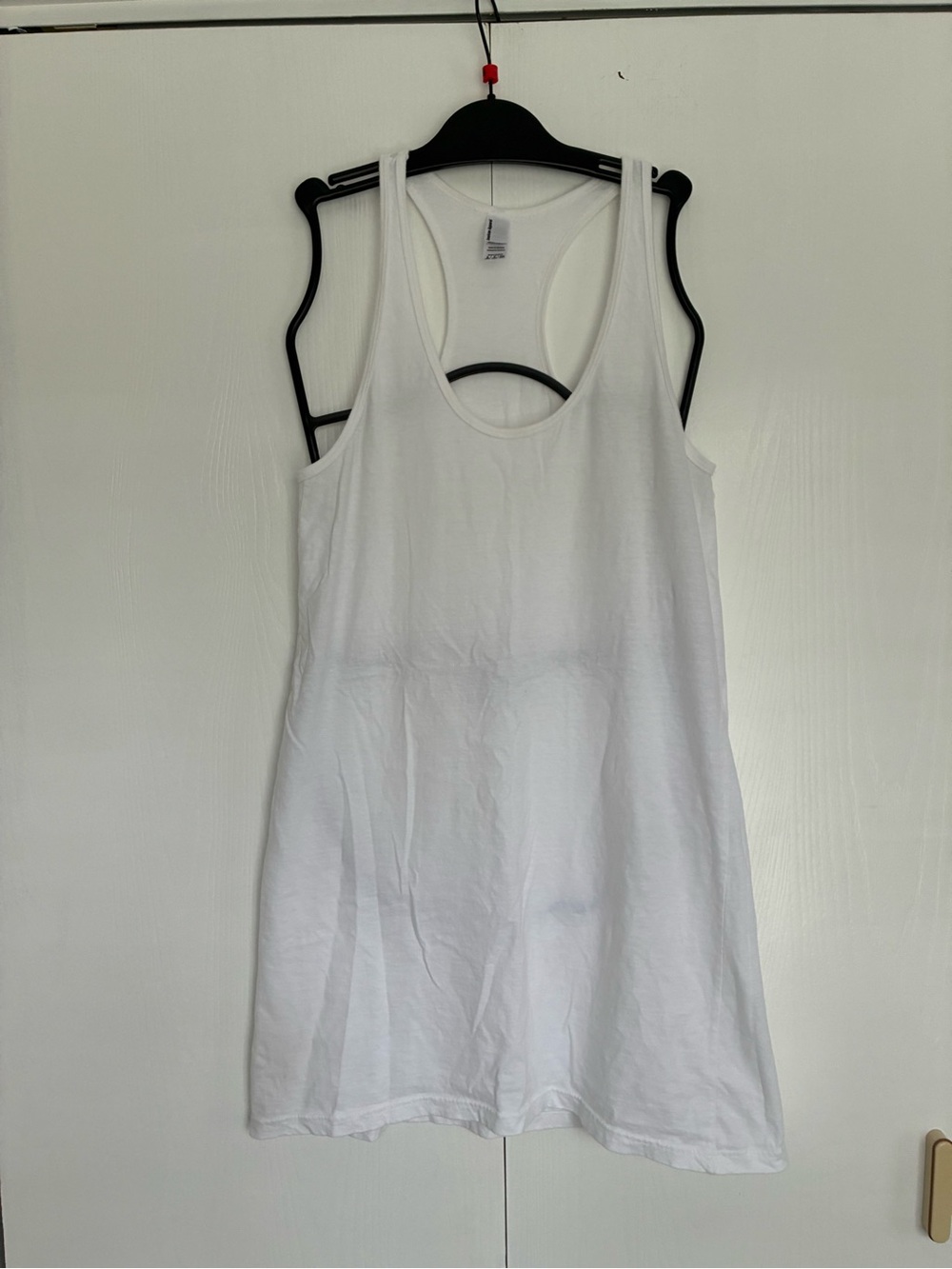 American Apparel White Racerback Sleep Dress